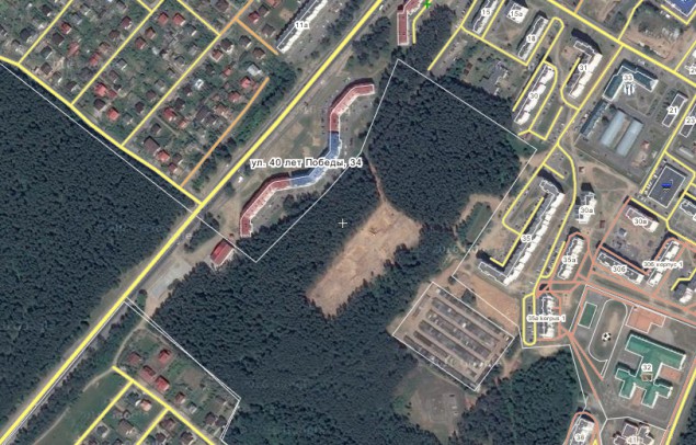 Обновились спутниковые карты на сервисе Wikimapia - видно - сколько вырезали леса в Боровлянах.