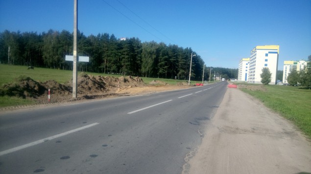 В Лесковке ведутся работы по оборудованию новой остановки общественного транспорта.