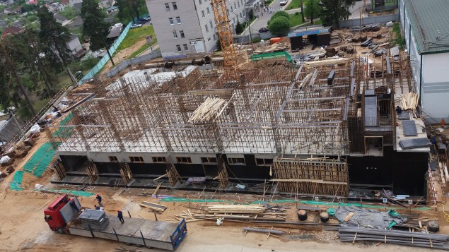 Фотофакт: строительство корпуса районной больницы на 24.05.2017