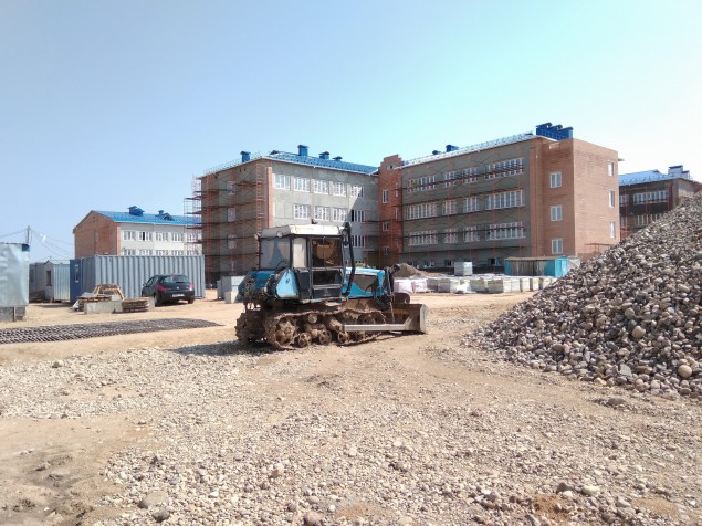 Школа в Лесковке в процессе строительства