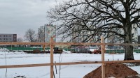 Фотофакт: в Лесковке началось строительство ФОК и многоэтажек.