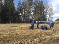 Начались работы по строительству детского сада-школы в Боровлянах, где сейчас растет лес.